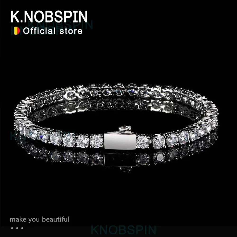 New D VVS1 Moissanite Tennis Bracelet Spring Clasp Original 925 Sterling Silver Plated 18k with GRA Bracelets for Women Man
New D VVS1 Moissanite Tennis Bracelet Spring Clasp Original 925 Sterling Silver Plated 18k with GRA Bracelets for Women Man