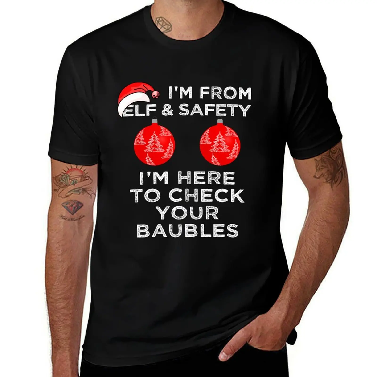 Elf & Safety Christmas Baubles Inspector Funny T-Shirt t shirt personalised t shirt man casual cotton tshirt 100% T-Shirt
Elf & Safety Christmas Baubles Inspector Funny T-Shirt t shirt personalised t shirt man casual cotton tshirt 100% T-Shirt