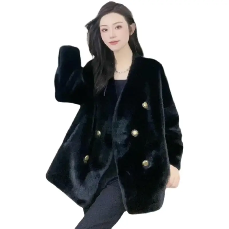 2025 Women's Clothing Fashion Fastener Decoration Faux Fur Coat Winter New 1125
2025 Women's Clothing Fashion Fastener Decoration Faux Fur Coat Winter New 1125