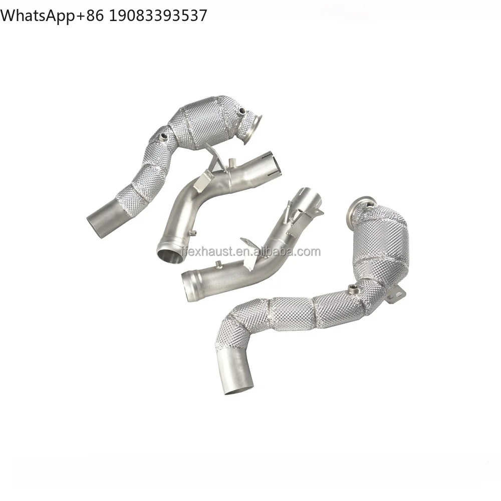 Stainless Steel Exhaust Heatshield Downpipe for Mercedes-Benz W213 E63 GT63 AMG M178 4.0T Downpipe
Stainless Steel Exhaust Heatshield Downpipe for Mercedes-Benz W213 E63 GT63 AMG M178 4.0T Downpipe