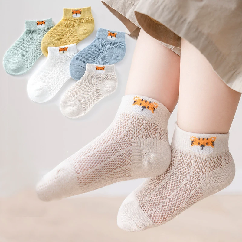 Kids Thin Sock Cute Summer Mesh Socks 5 Pairs/Set Cartoon Panda Newborn Baby Socks Soft Toddler Breathable Boy Girls Socks
Kids Thin Sock Cute Summer Mesh Socks 5 Pairs/Set Cartoon Panda Newborn Baby Socks Soft Toddler Breathable Boy Girls Socks