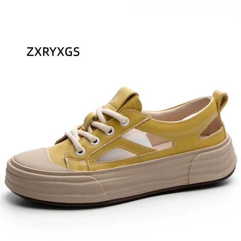 ZXRYXGS 2024 Popular New Genuine Leather Hollowed Women Fashionable Sandals Summer Sneakers Flat Thick Soles Casual Sandals Tide
ZXRYXGS 2024 Popular New Genuine Leather Hollowed Women Fashionable Sandals Summer Sneakers Flat Thick Soles Casual Sandals Tide