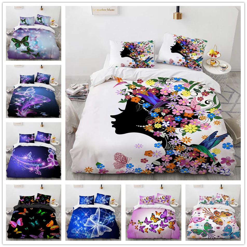 Butterfly Duvet Cover Set Single Double Full Queen King Size Bedding Set Kids Teens Girls Adult Comforter Cover Set&Pillowcases
Butterfly Duvet Cover Set Single Double Full Queen King Size Bedding Set Kids Teens Girls Adult Comforter Cover Set&Pillowcases