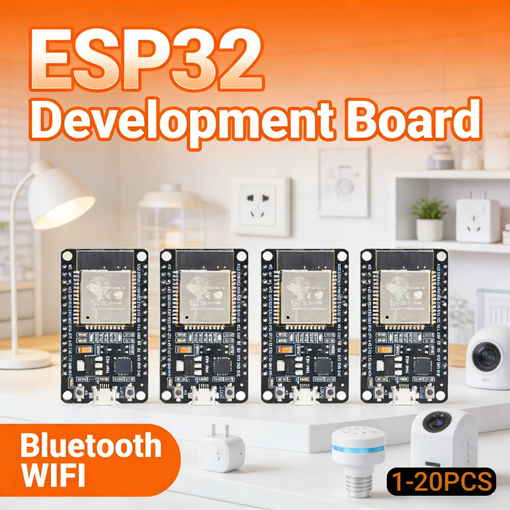 1-20pcs ESP-32S ESP32 WiFi Bluetooth Development Board 240MHz 22 IO Ports WiFi BT4.2 NodeMCU Support PCB Antenna 32Mbit Flash