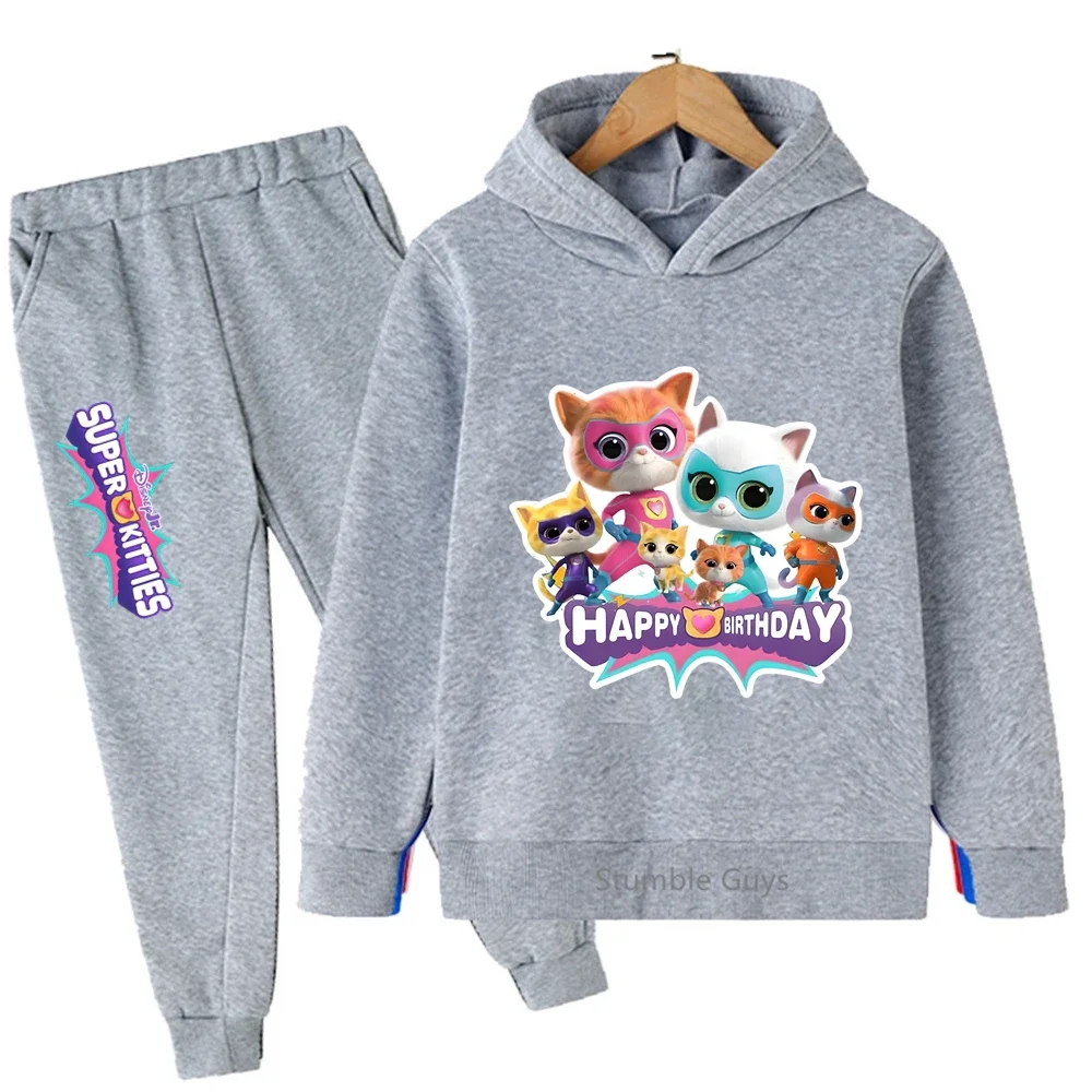 Disney Supperkitties Kids Hoodie Set Spring Autumn Boys Girls Fashion Casual Soft Sweatshirt & Pants
Disney Supperkitties Kids Hoodie Set Spring Autumn Boys Girls Fashion Casual Soft Sweatshirt & Pants