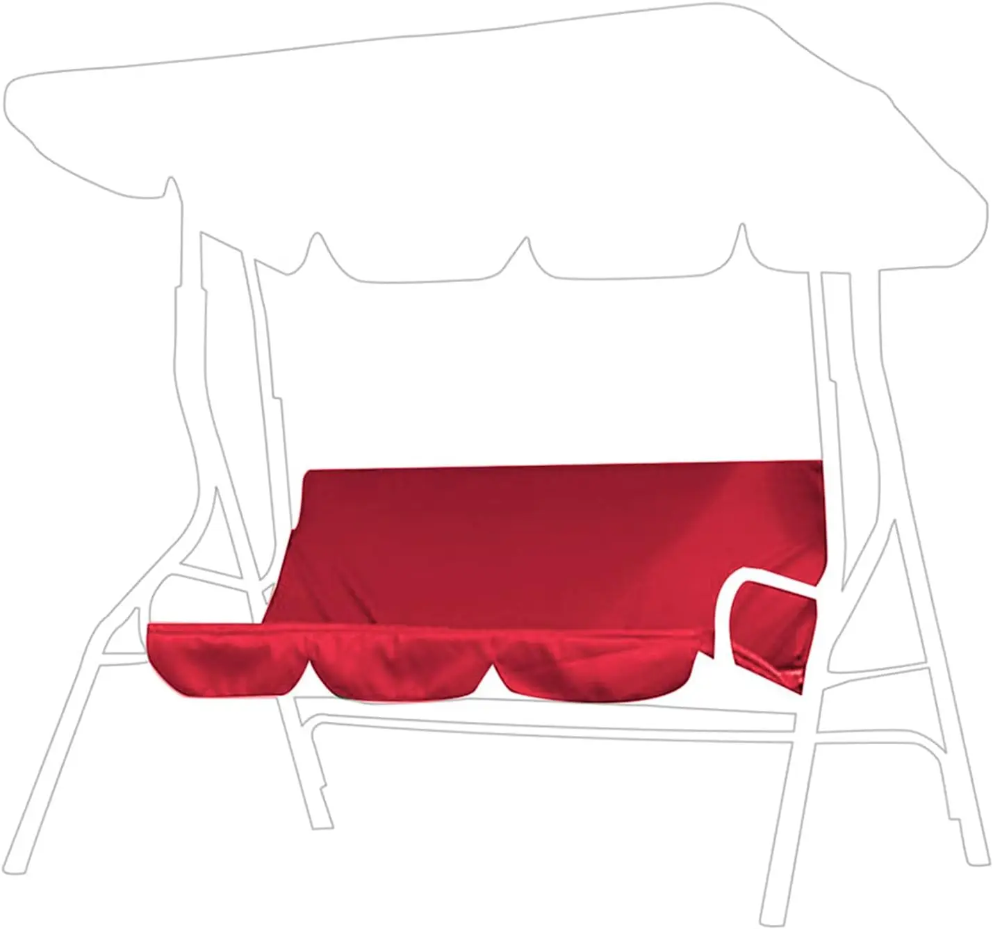 Swing Chair Cushion Cover, Garden Courtyard Outdoor Polyester Taffeta 3 Seats Foldable Swing Chair Pad Hammo Seat Cushion Cover
Swing Chair Cushion Cover, Garden Courtyard Outdoor Polyester Taffeta 3 Seats Foldable Swing Chair Pad Hammo Seat Cushion Cover