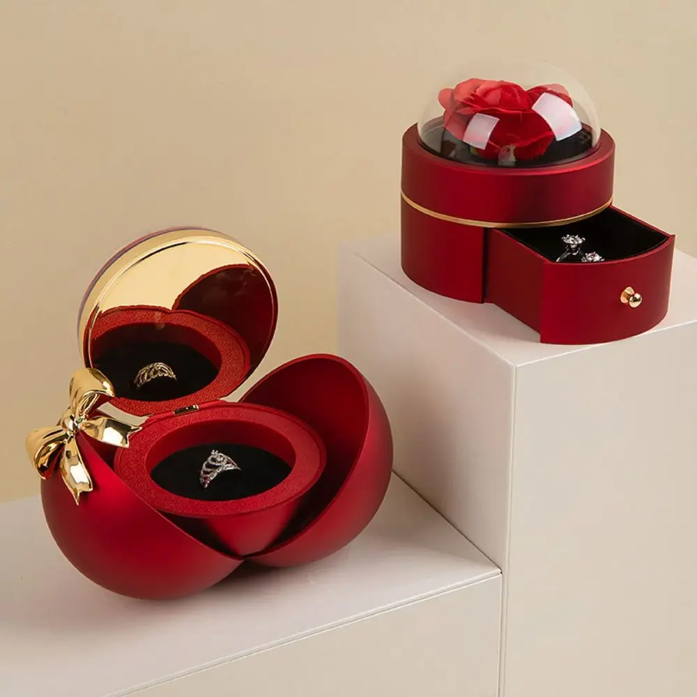 Luxury Spherical Jewelry Box With Preserved Flower With Novel Bow Ring Box Simple Magnetic Jewelry Display Box Valentine's Day
Luxury Spherical Jewelry Box With Preserved Flower With Novel Bow Ring Box Simple Magnetic Jewelry Display Box Valentine's Day