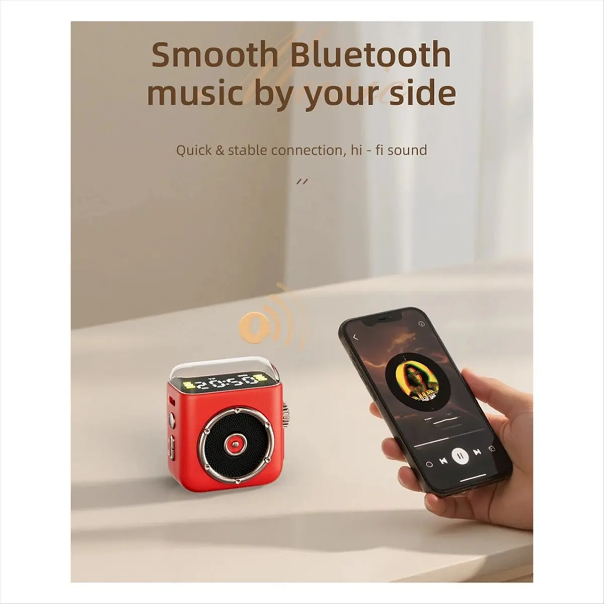 (FDDT) Миниатюрная Bluetooth-колонка с магнитным креплением, дисплеем времени, Hi-Fi звуком, беспроводной музыкальной колонкой, ночником и MP3-плеером
(FDDT) Миниатюрная Bluetooth-колонка с магнитным креплением, дисплеем времени, Hi-Fi звуком, беспроводной музыкальной колонкой, ночником и MP3-плеером