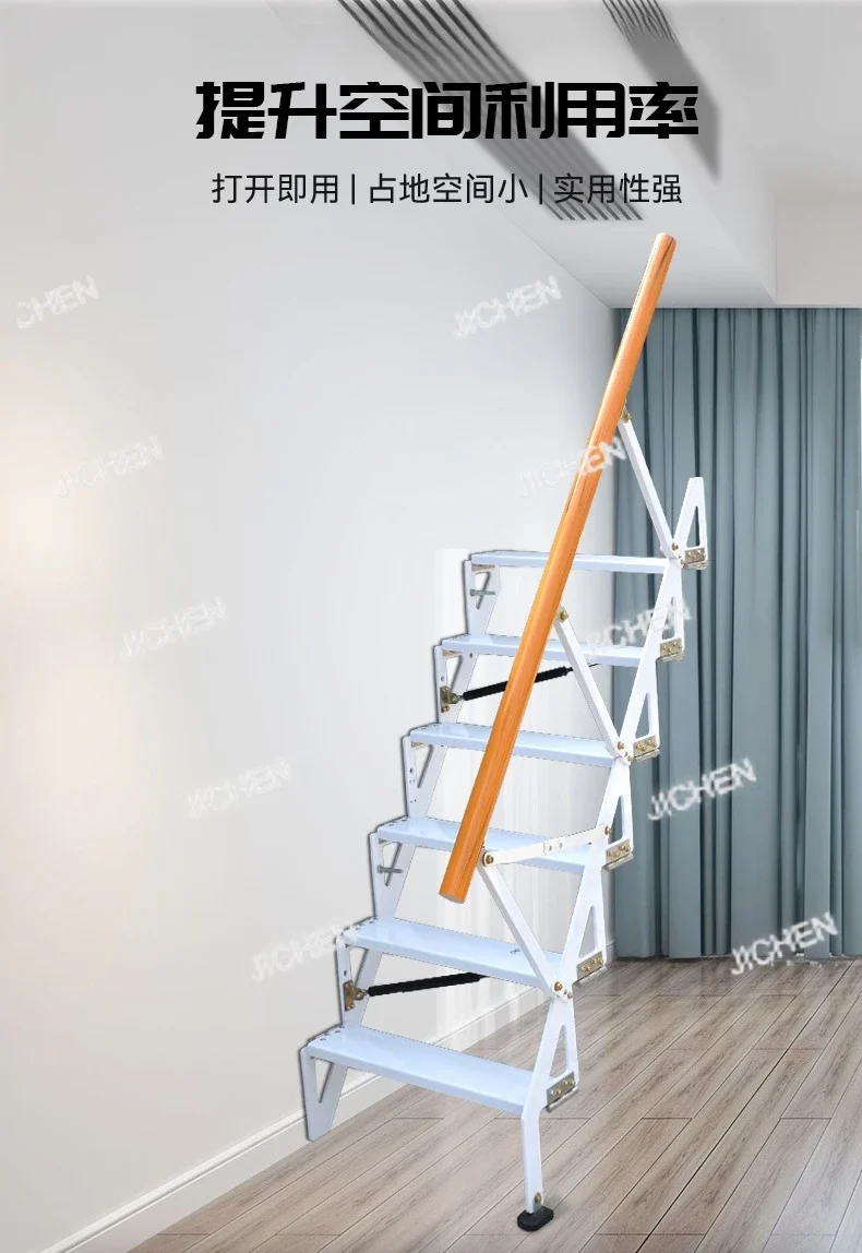 JCT Чердак Выдвижная бытовая невидимая настенная складная лестница с подъемником Складная лестница
JCT Чердак Выдвижная бытовая невидимая настенная складная лестница с подъемником Складная лестница