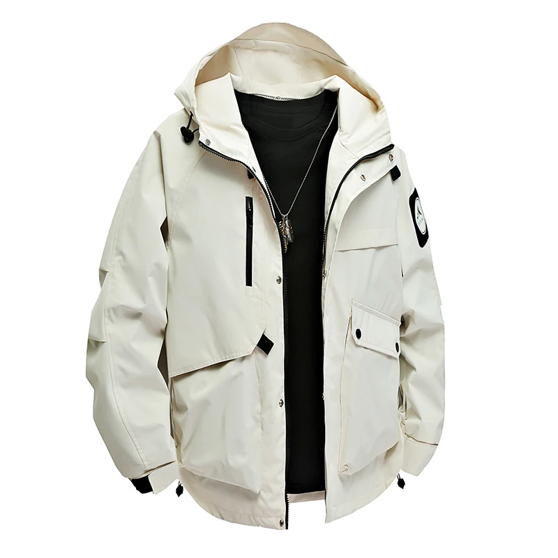 Reynolds LAYNOS Мужская весенне-осенняя джинсовая одежда с несколькими карманами для улицы, ветровка с капюшоном из полиэфирного волокна
Reynolds LAYNOS Мужская весенне-осенняя джинсовая одежда с несколькими карманами для улицы, ветровка с капюшоном из полиэфирного волокна