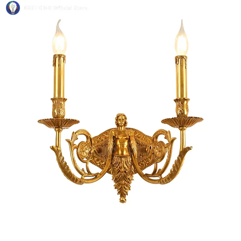 European Style Dewaxing Copper Vintage Villa Staircase Study Dining Bedroom Wall Light French Style Living Room Brass Wall Lamp
European Style Dewaxing Copper Vintage Villa Staircase Study Dining Bedroom Wall Light French Style Living Room Brass Wall Lamp