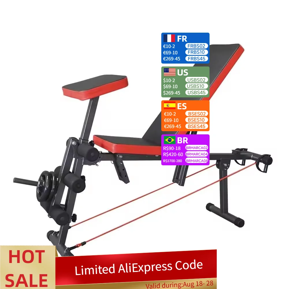 Adjustable Weight Bench Training Fitness Equipment Foldable Crunches Multifunctional Fitness Bench
Adjustable Weight Bench Training Fitness Equipment Foldable Crunches Multifunctional Fitness Bench