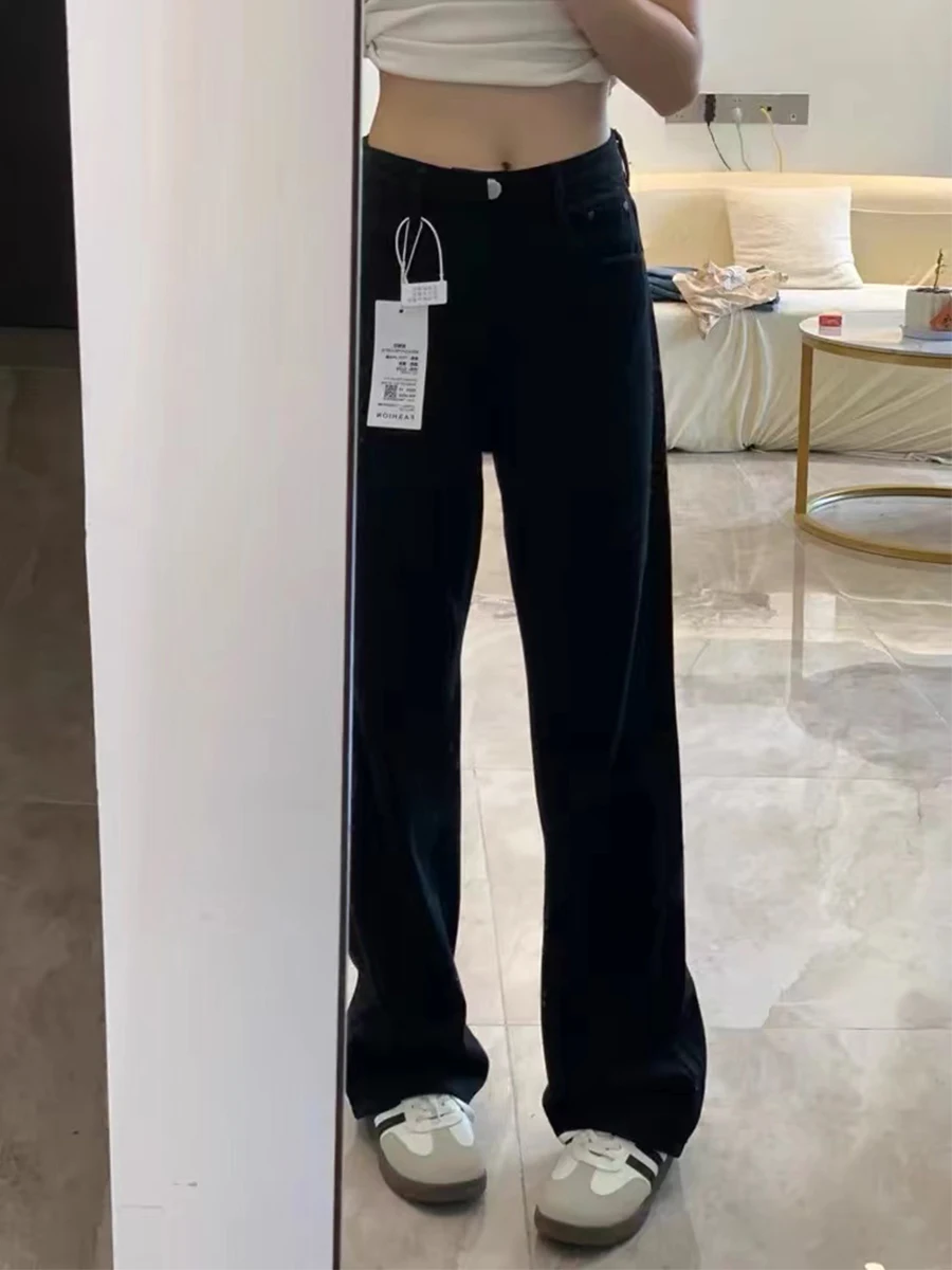 plus Size High Waist Black Denim Jeans Women Loose Wide Leg Long Pants Straight Cut Slimming Spring Autumn Casual Washed Jeans
plus Size High Waist Black Denim Jeans Women Loose Wide Leg Long Pants Straight Cut Slimming Spring Autumn Casual Washed Jeans