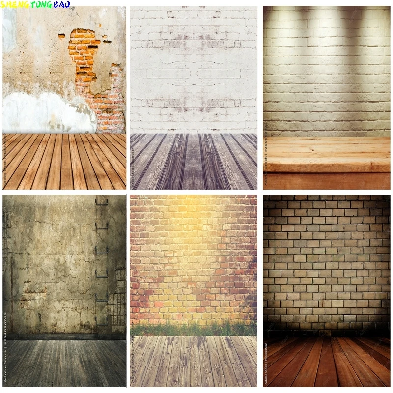 Vinyl Custom Vintage Brick Wall Wooden Floor Photography Backdrops Photo Background Studio Prop HK-01
Vinyl Custom Vintage Brick Wall Wooden Floor Photography Backdrops Photo Background Studio Prop HK-01