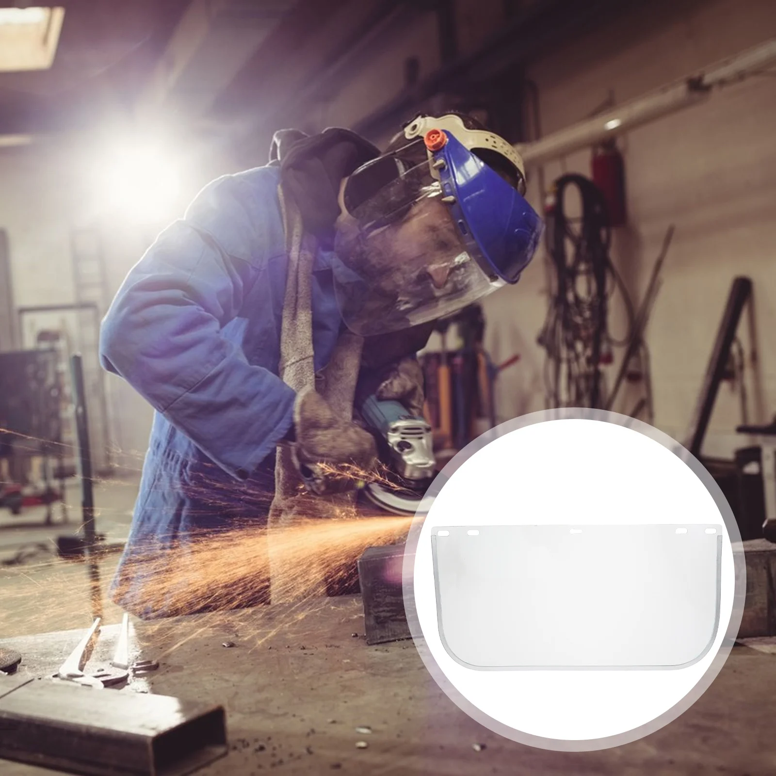 Protective Face Cover Clear Visor for Industrial Use Heat Insulating Anti-Splash Lens Sandblasting Mask Protector Comfortable
Protective Face Cover Clear Visor for Industrial Use Heat Insulating Anti-Splash Lens Sandblasting Mask Protector Comfortable