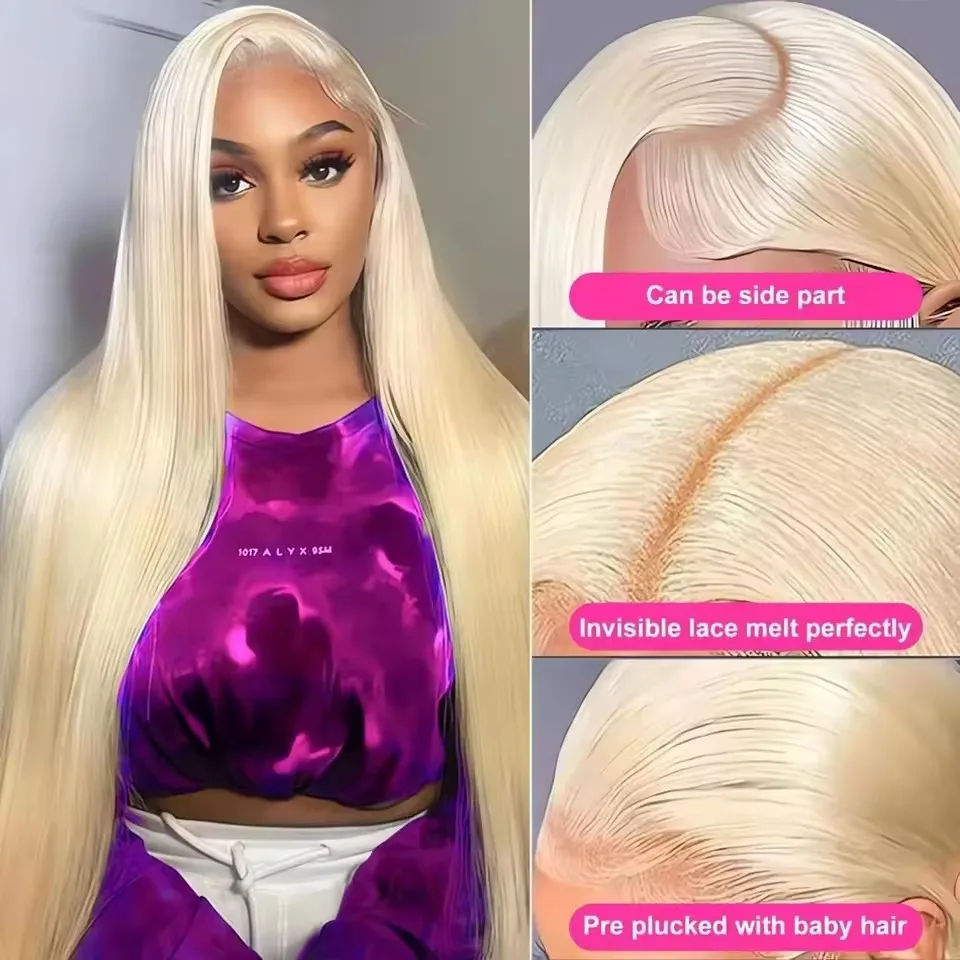 30 40 Inch 613 Bone Straight HD Lace Frontal Brazilian Wigs 13x6 13x4 Blonde HD Transparent Lace Front Human Hair Wig For Women
30 40 Inch 613 Bone Straight HD Lace Frontal Brazilian Wigs 13x6 13x4 Blonde HD Transparent Lace Front Human Hair Wig For Women