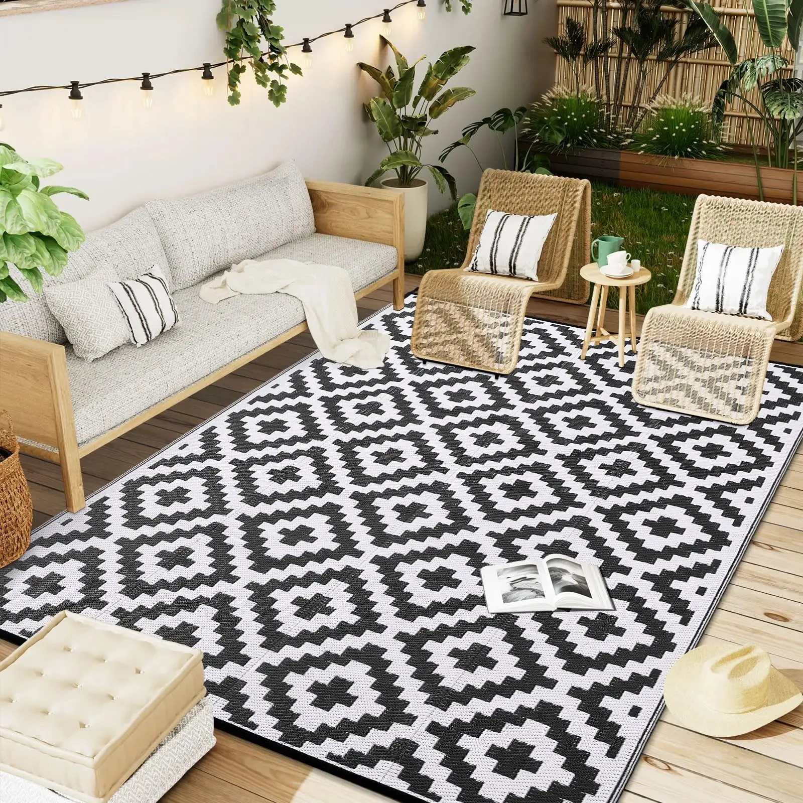 Outdoor Rug Waterproof Reversible Plastic Straw Patio Carpets Indoor Outdoor Rug
Outdoor Rug Waterproof Reversible Plastic Straw Patio Carpets Indoor Outdoor Rug