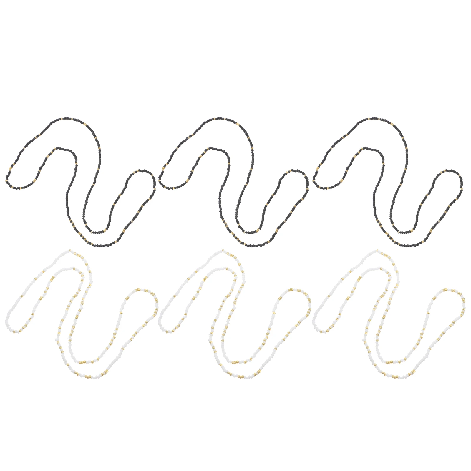 6pcs Elastic Beaded Waist Chain For Women Unique Color Design Body Chain Jewelry Summer Beach Belly Beads Navel Set Vacation
6pcs Elastic Beaded Waist Chain For Women Unique Color Design Body Chain Jewelry Summer Beach Belly Beads Navel Set Vacation