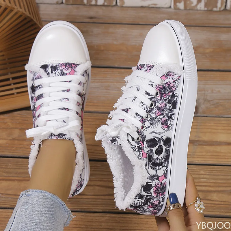 Новинка 2023 года, женская вулканизированная обувь со скелетом и летучей мышью, туфли на плоской подошве, модная спортивная обувь на шнуровке, женская повседневная парусиновая обувь
Новинка 2023 года, женская вулканизированная обувь со скелетом и летучей мышью, туфли на плоской подошве, модная спортивная обувь на шнуровке, женская повседневная парусиновая обувь
