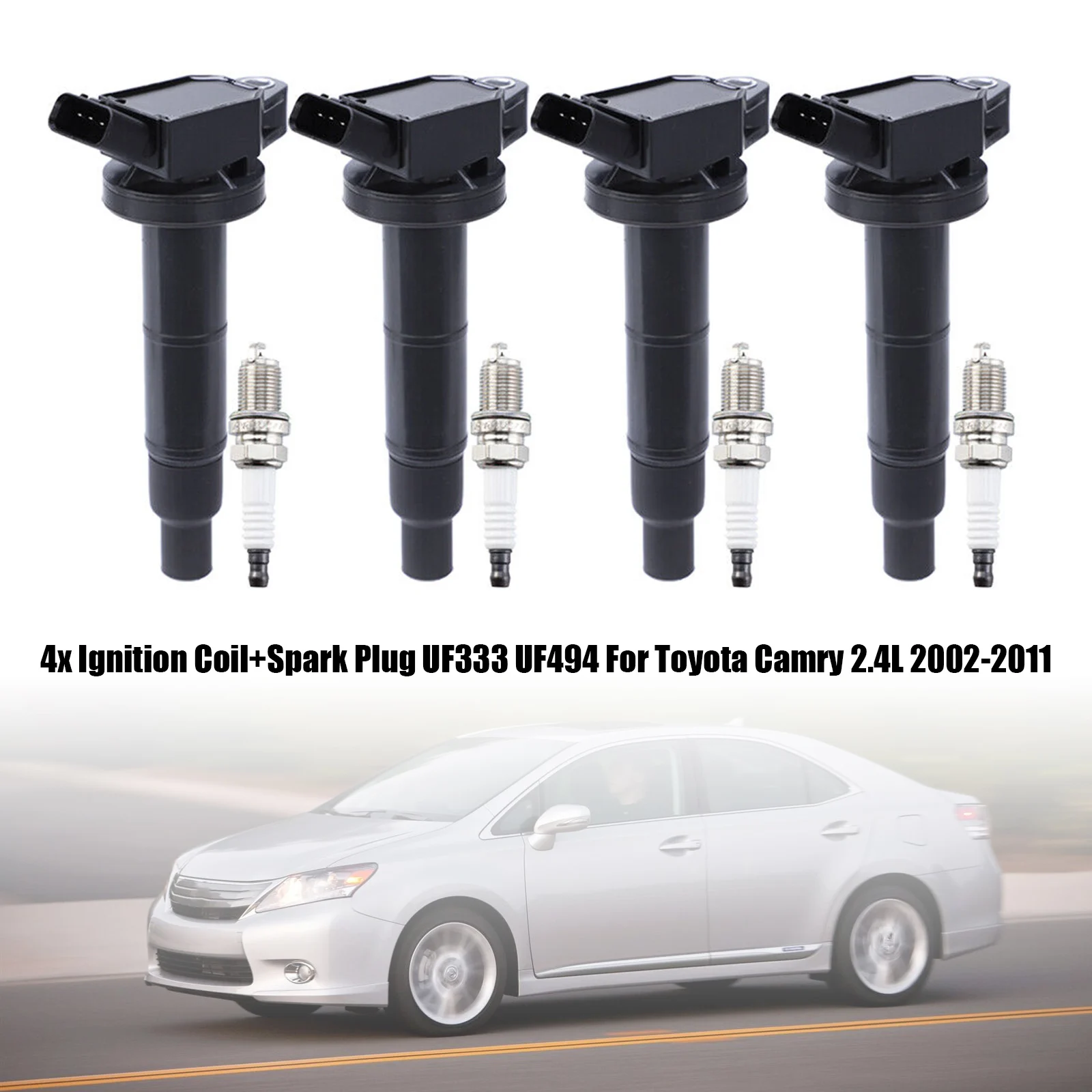 Artudatech 4x катушка зажигания + Свеча зажигания UF333 UF494 для Toyota Camry 2.4L 2002-2011 Автомобильные аксессуары
Artudatech 4x катушка зажигания + Свеча зажигания UF333 UF494 для Toyota Camry 2.4L 2002-2011 Автомобильные аксессуары