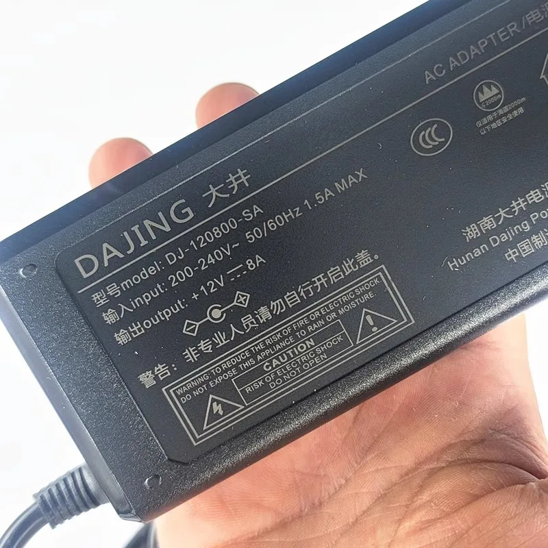 DAJING ADP-96H12 DJ-120800-SA Output 12V 8A
DAJING ADP-96H12 DJ-120800-SA Output 12V 8A