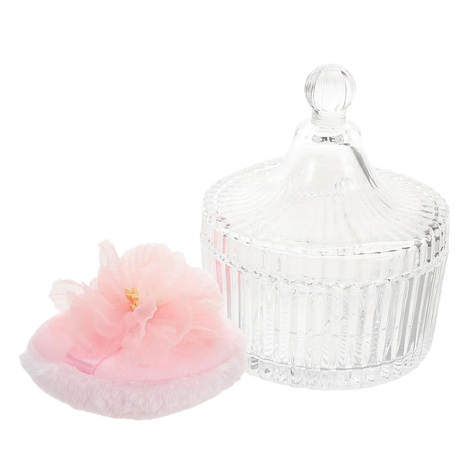 Powder Puff Storage Box Clear Glass Jar Lid Decorative Containers Makeup Kitchen Dual Sided Velvet Flocked Puff Long
Powder Puff Storage Box Clear Glass Jar Lid Decorative Containers Makeup Kitchen Dual Sided Velvet Flocked Puff Long