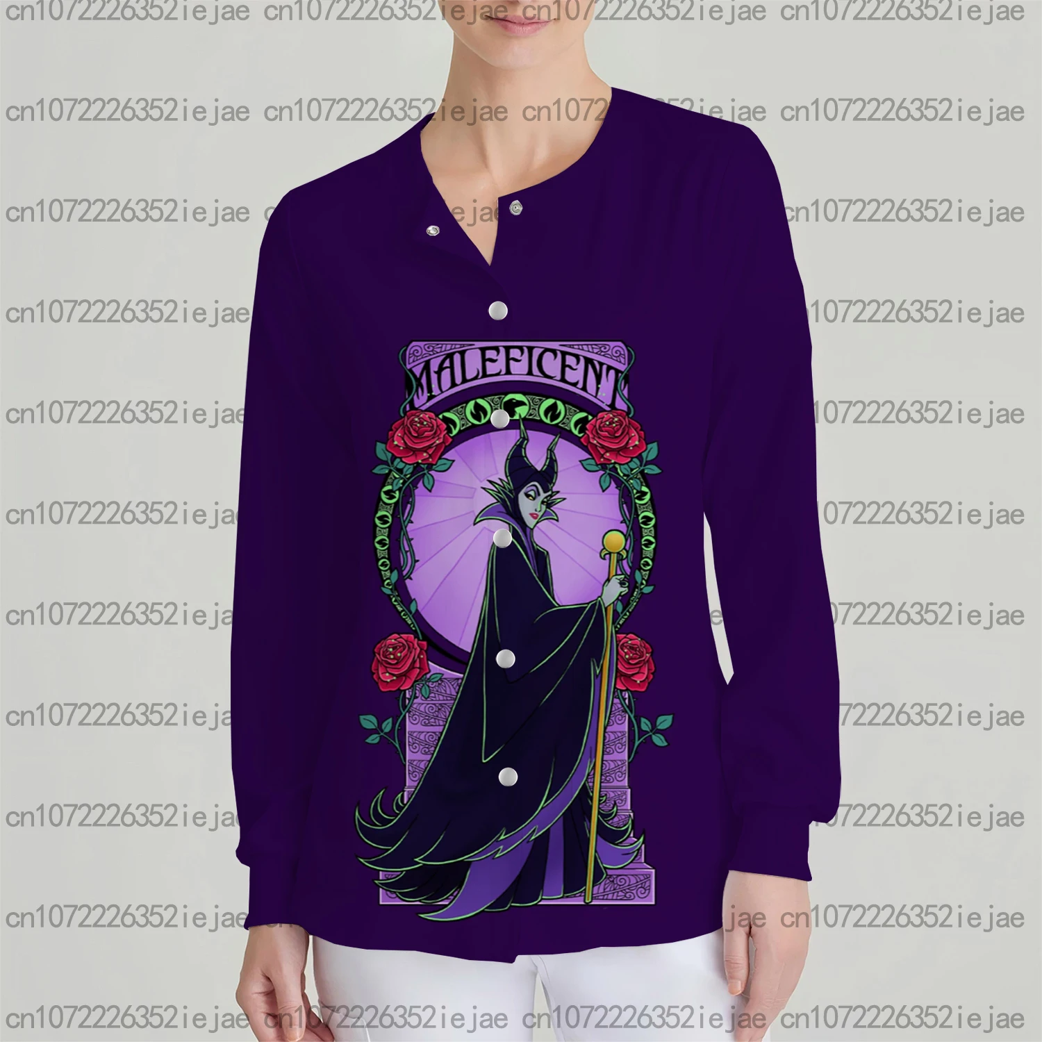 Спящий дьявол Disney Series с принтом, рабочая одежда для салона красоты, женский карманный кардиган, куртка-скраб с длинными рукавами, одежда для кормящих мам
Спящий дьявол Disney Series с принтом, рабочая одежда для салона красоты, женский карманный кардиган, куртка-скраб с длинными рукавами, одежда для кормящих мам