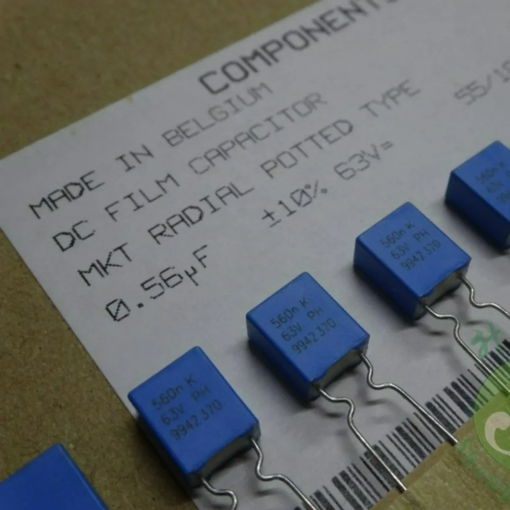 10pcs/lot MKT370 0.56uf 63v 560nf u56 564 K brand new 5mm film capacitor
10pcs/lot MKT370 0.56uf 63v 560nf u56 564 K brand new 5mm film capacitor