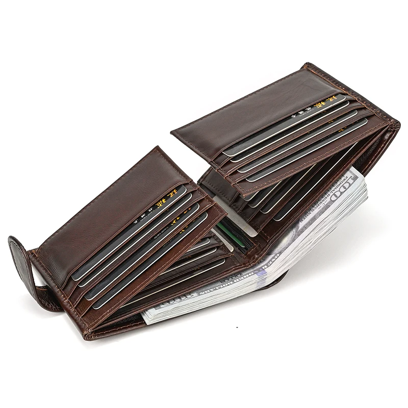 Cow Leather Men Short Wallet Hasp Genuine Leather Unisex Women Zipper Coin Clutch Purse Cowhide Card Holder Fourfold Man wallet
Cow Leather Men Short Wallet Hasp Genuine Leather Unisex Women Zipper Coin Clutch Purse Cowhide Card Holder Fourfold Man wallet