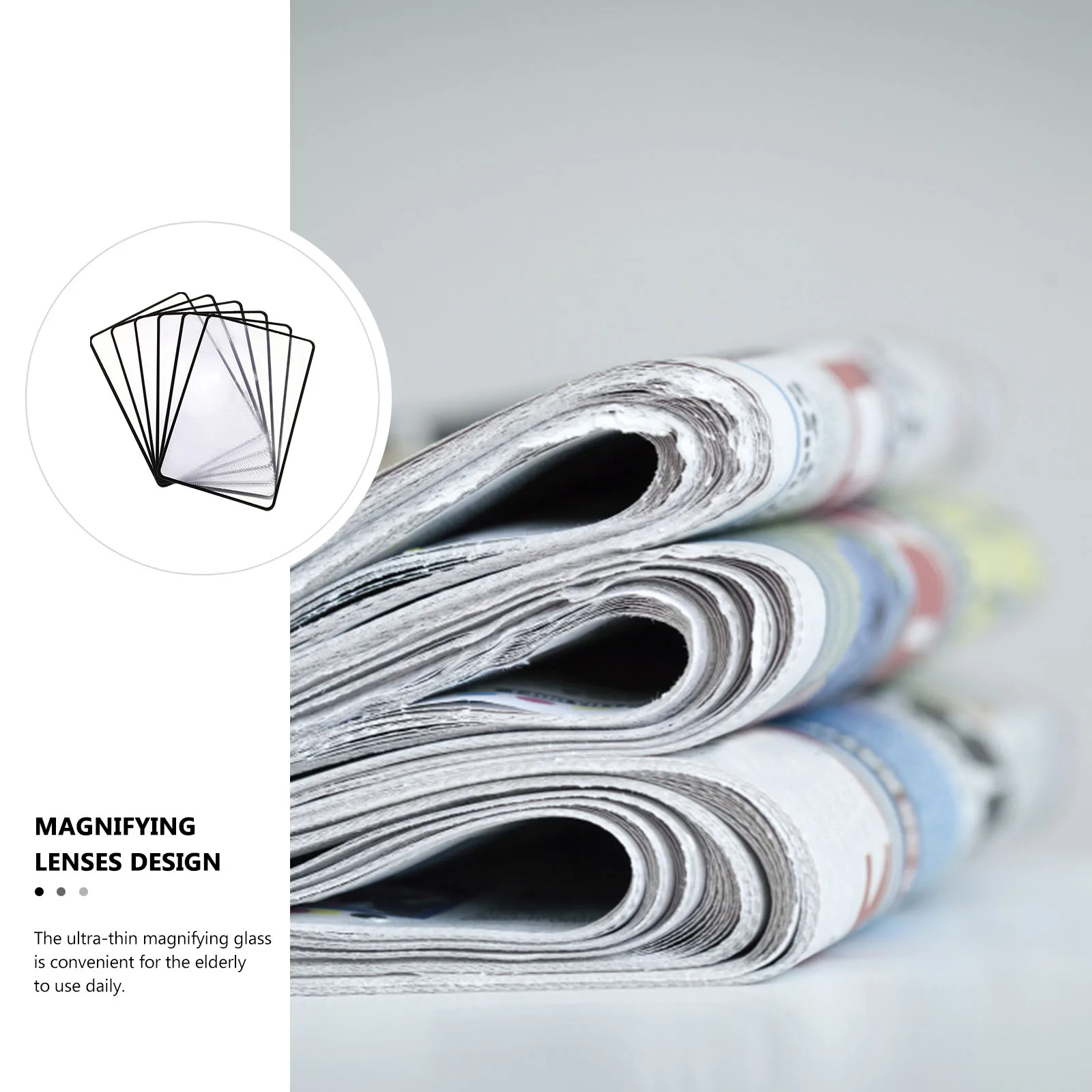 6pcs Cards Sized Magnifying Glass High Definition Portable Elderly Reading Magnifier Miniature Map Book Viewer
6pcs Cards Sized Magnifying Glass High Definition Portable Elderly Reading Magnifier Miniature Map Book Viewer