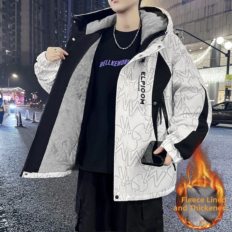 Утепленная хлопковая куртка для подростков: зимняя теплая повседневная верхняя одежда с капюшоном на молнии, длинный рукав
Утепленная хлопковая куртка для подростков: зимняя теплая повседневная верхняя одежда с капюшоном на молнии, длинный рукав