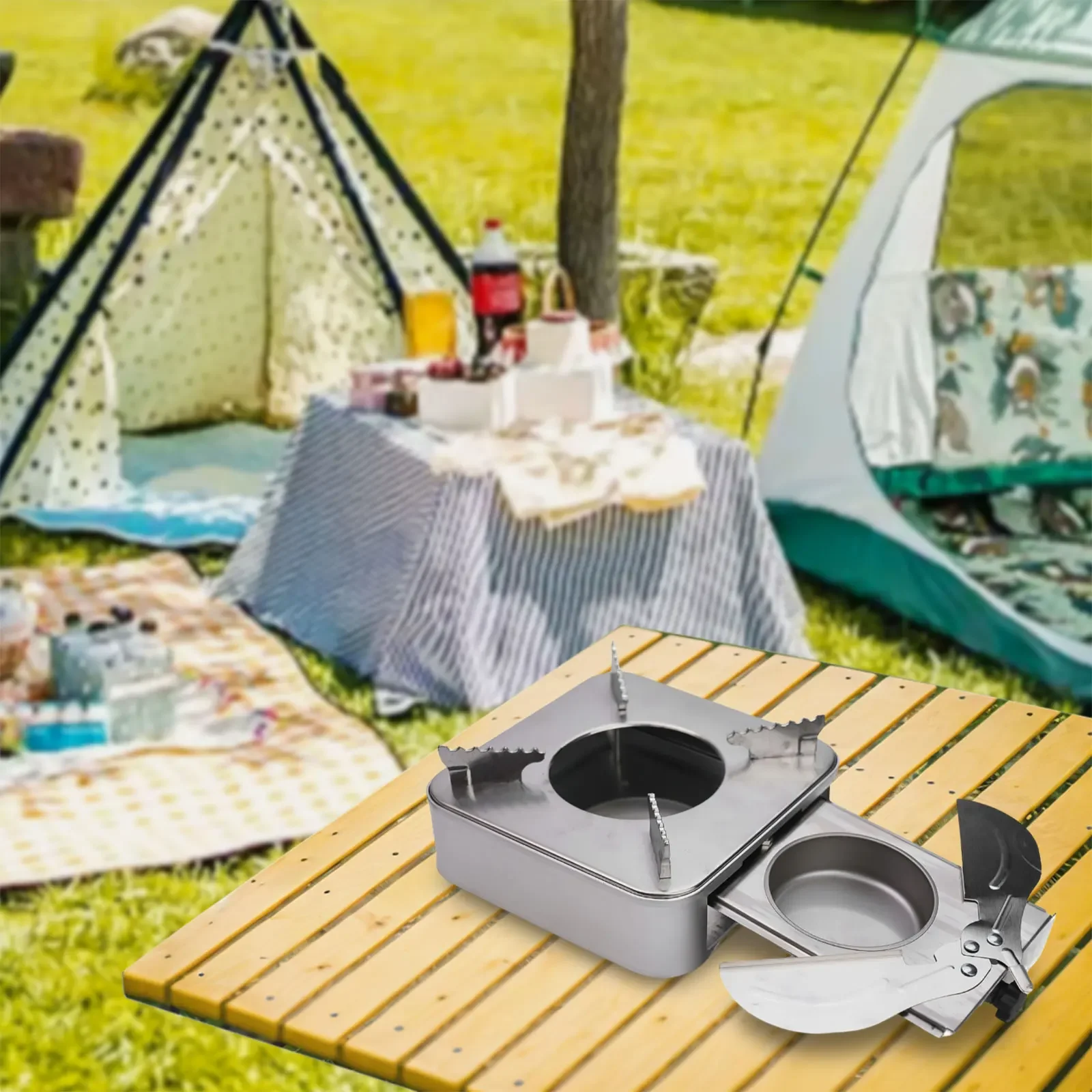 Stainless Steel Drawer Type Alcohol Stove Alcohol Furnace Outdoor Camping Stove Alcohol Stove Drawer Type 18 5 18 5 8 5cm
Stainless Steel Drawer Type Alcohol Stove Alcohol Furnace Outdoor Camping Stove Alcohol Stove Drawer Type 18 5 18 5 8 5cm