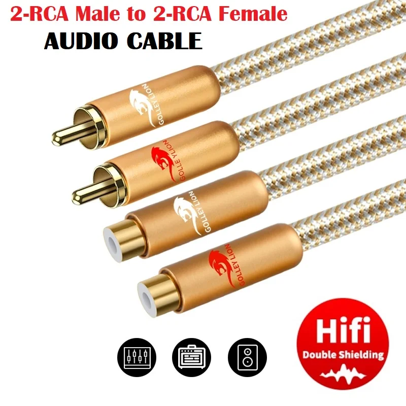 Двойной аудиокабель RCA «папа» на 2* RCA «мама» для усилителя, динамика, ТВ, DVD, CD-плеер, фонокорректора, домашнего кинотеатра, системы Hi-Fi, удлинители
Двойной аудиокабель RCA «папа» на 2* RCA «мама» для усилителя, динамика, ТВ, DVD, CD-плеер, фонокорректора, домашнего кинотеатра, системы Hi-Fi, удлинители