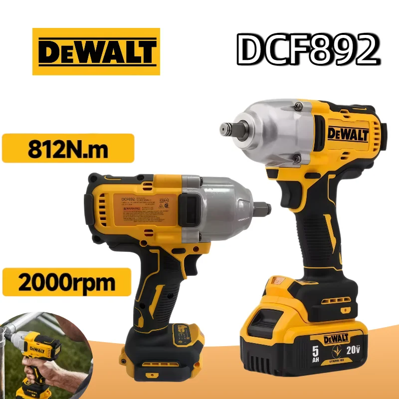 Бесщеточный ударный гайковерт DeWalt DCF892, 1/2 дюйма, высокий крутящий момент, 3 скорости, для авторемонта, 20В, электроинструмент
Бесщеточный ударный гайковерт DeWalt DCF892, 1/2 дюйма, высокий крутящий момент, 3 скорости, для авторемонта, 20В, электроинструмент