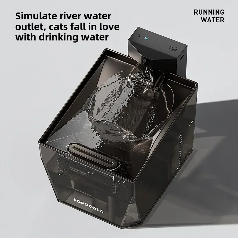 Black cat water dispenser, unplugged, automatic wireless water dispenser, circulating water basin
Black cat water dispenser, unplugged, automatic wireless water dispenser, circulating water basin