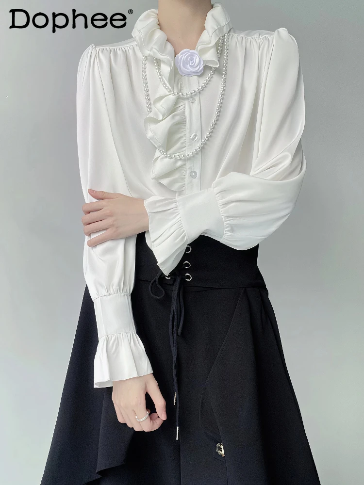 Fashion Handsome Shirts Men's 2026 Summer New Thin High-end Unique Chic Shirts Long-sleeve Simple Elegant Flower Decoration Tops
Fashion Handsome Shirts Men's 2026 Summer New Thin High-end Unique Chic Shirts Long-sleeve Simple Elegant Flower Decoration Tops
