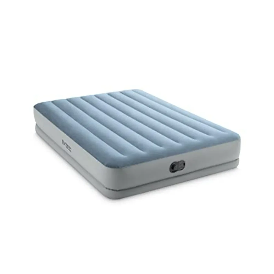 Queen-size air mattress for home use, Fiber-Tech material, gray, built-in USB electric pump, 14in height, 600lb capacity
Queen-size air mattress for home use, Fiber-Tech material, gray, built-in USB electric pump, 14in height, 600lb capacity