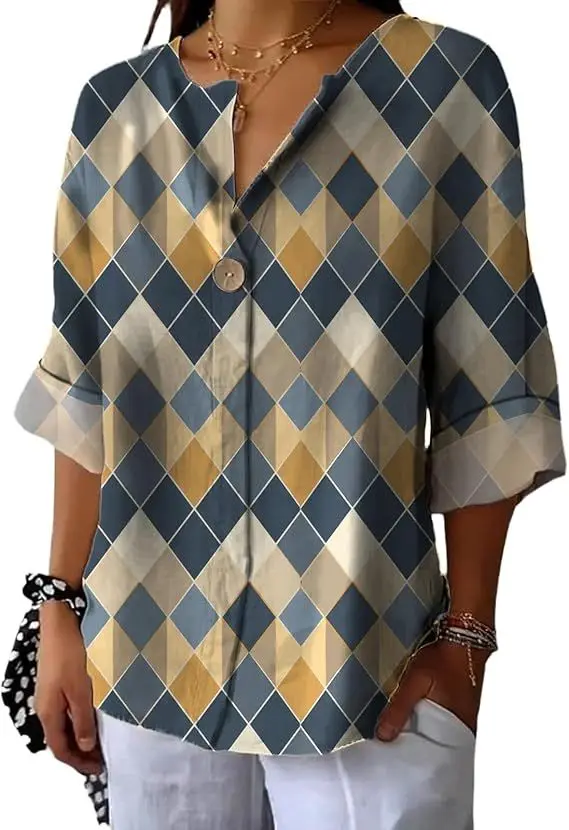 2025 New Women's Casual Short Sleeve Shirt V-Neck Button-Down Shirt Simple and Comfortable Women's Top
2025 New Women's Casual Short Sleeve Shirt V-Neck Button-Down Shirt Simple and Comfortable Women's Top