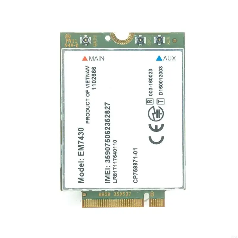 C90F Multive Device Compatable EM7430 4G LTE Модуль LTE со скоростью 300 Мбит / с для разработчиков и промышленных
C90F Multive Device Compatable EM7430 4G LTE Модуль LTE со скоростью 300 Мбит / с для разработчиков и промышленных