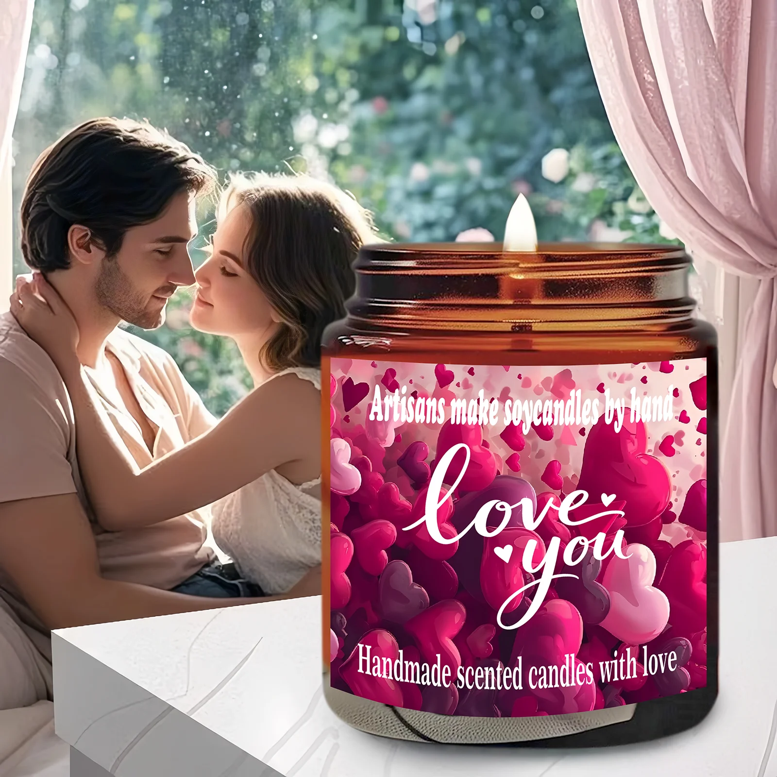 1pc-3.5 ounces, Valentine's Day Love Language Emotional Healing Soy Wax Scented candle
1pc-3.5 ounces, Valentine's Day Love Language Emotional Healing Soy Wax Scented candle