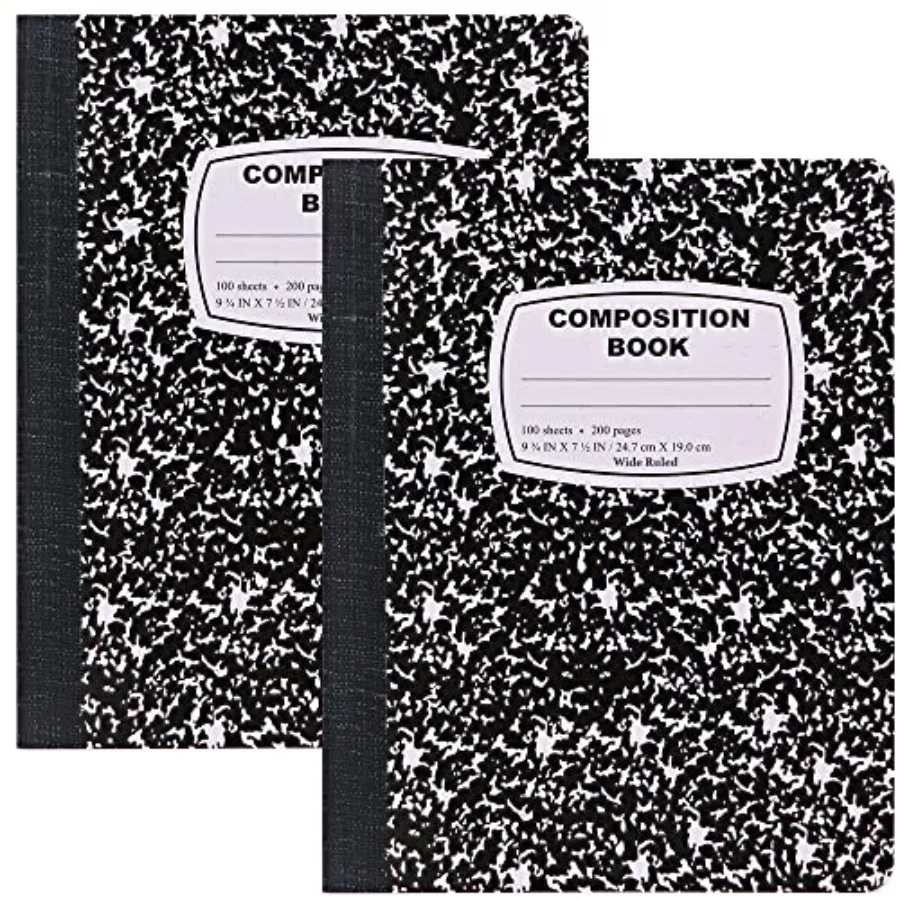 Composition Notebook Wide Ruled Hard Cover Marble composition notebook, 100 Sheets, Wide Ruled Composition Notebooks, White Pap
Composition Notebook Wide Ruled Hard Cover Marble composition notebook, 100 Sheets, Wide Ruled Composition Notebooks, White Pap