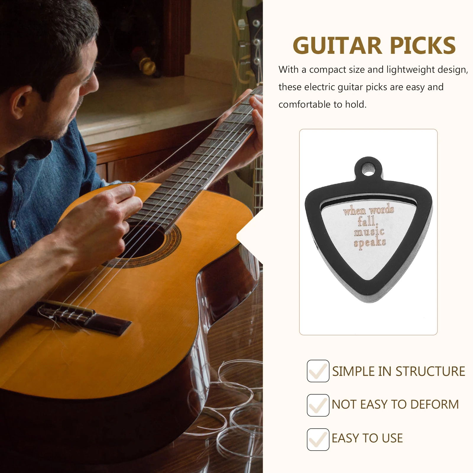 3 Pcs Guitar Pick Picks for Electric Clamp Folk Plectrum Clip Acoustic Bass with Holder
3 Pcs Guitar Pick Picks for Electric Clamp Folk Plectrum Clip Acoustic Bass with Holder