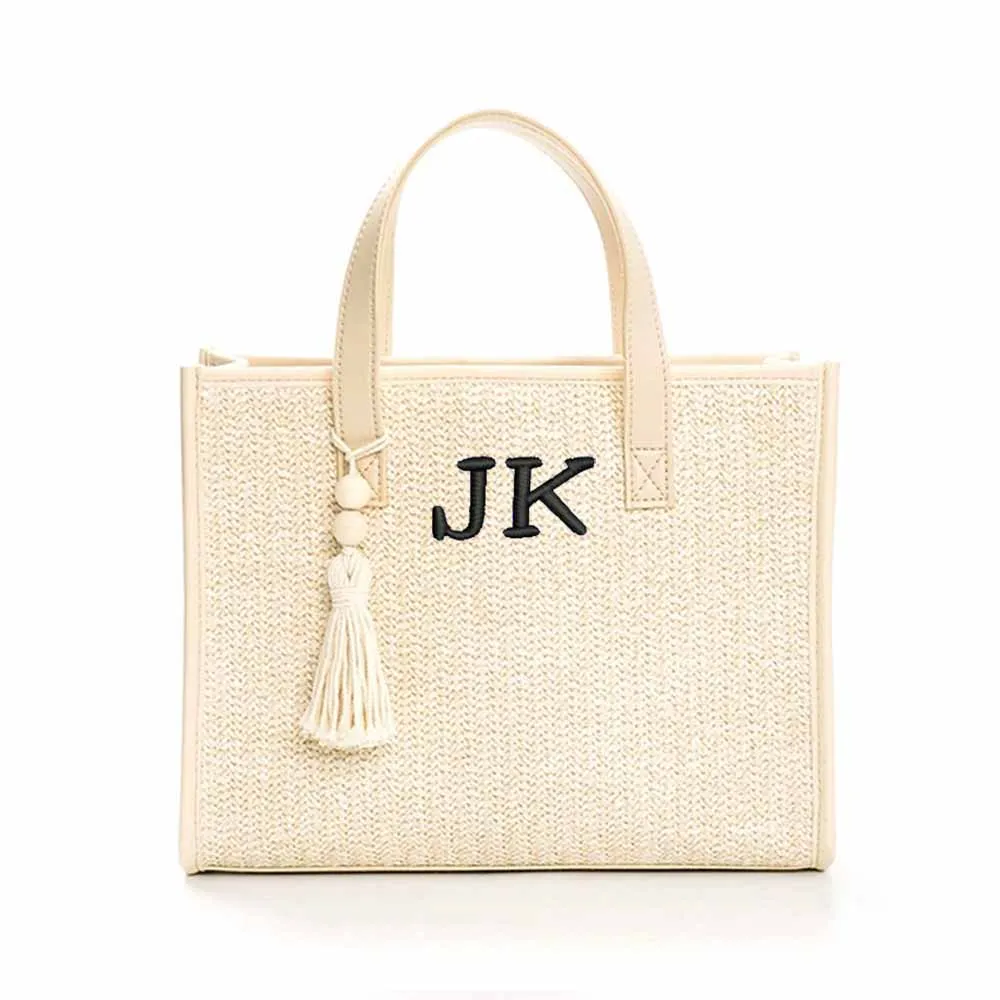 Customized Letter Pattern Canvas Handbag, First Letter Bag, Beach Bag, Birthday Gift Bag, Embroidered Handbag, Summer Tassel Bag
Customized Letter Pattern Canvas Handbag, First Letter Bag, Beach Bag, Birthday Gift Bag, Embroidered Handbag, Summer Tassel Bag