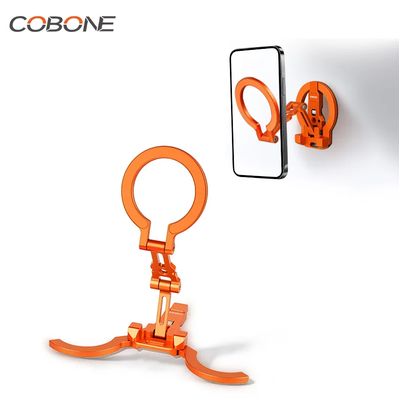COBONE Double-Sided Magsafe Phone Stand 360° Adjustable Foldable Tripod 1/4" Mount With Carabiner For Vlog Live Shooting
COBONE Double-Sided Magsafe Phone Stand 360° Adjustable Foldable Tripod 1/4" Mount With Carabiner For Vlog Live Shooting