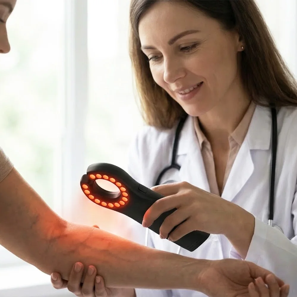 18 LED Infrared Vein Detector,Handheld Red Light Vascular Finder,Long Endurance, Safe All-Skin Nursing Injection Tool
18 LED Infrared Vein Detector,Handheld Red Light Vascular Finder,Long Endurance, Safe All-Skin Nursing Injection Tool