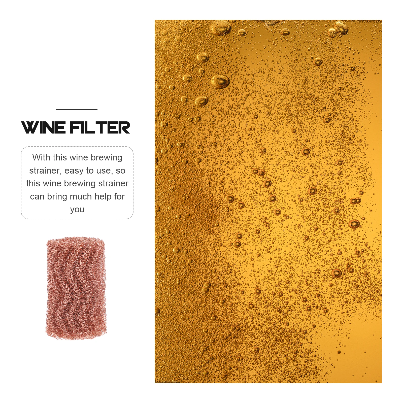 Copper making Filter Mesh Premium Hop Strainer Brew Tool Easy Use Portable Kitchen Supply Long lasting Safe Brewing
Copper making Filter Mesh Premium Hop Strainer Brew Tool Easy Use Portable Kitchen Supply Long lasting Safe Brewing