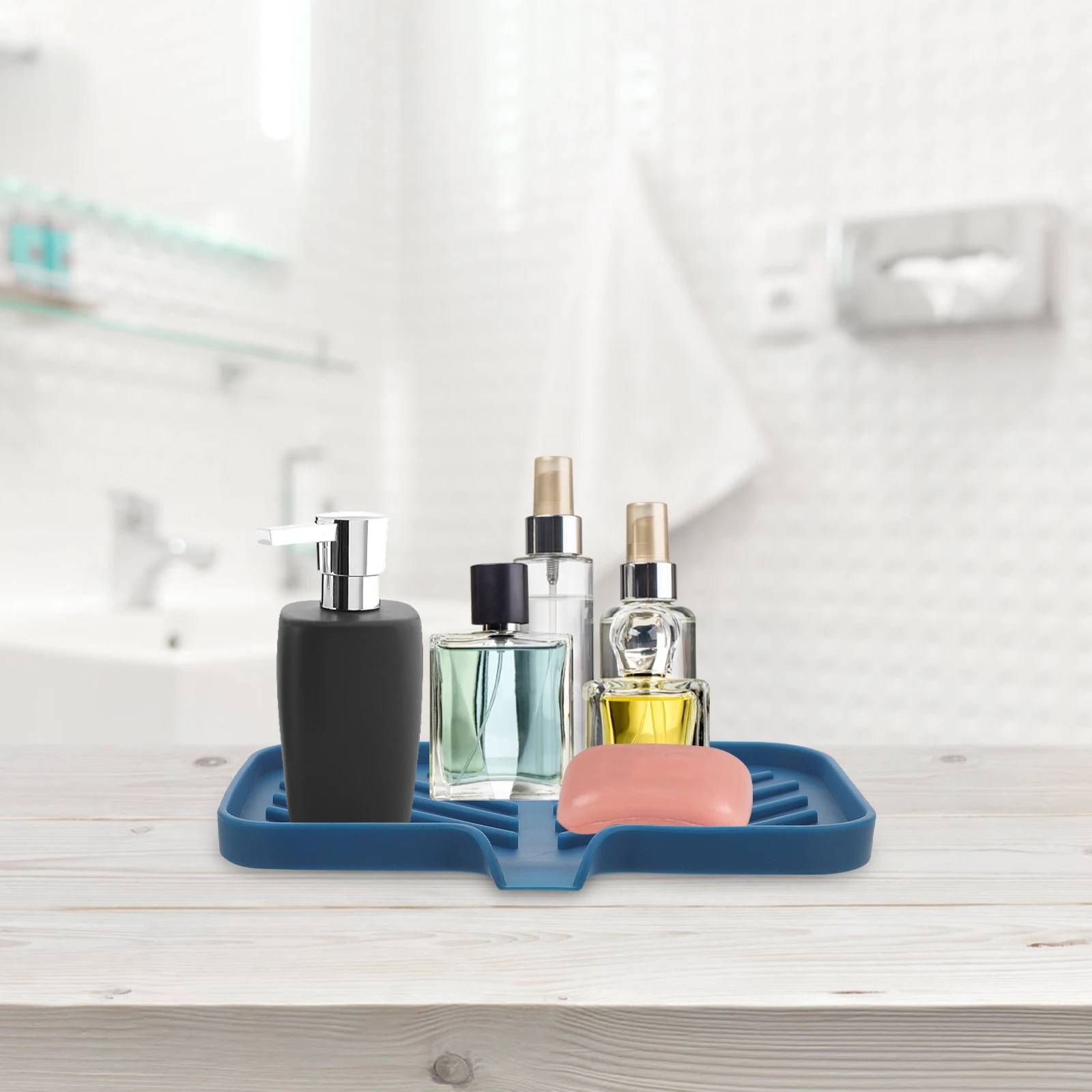 Silicone Kitchen Sink Drain Tray Drain Spout Multi-Functional Draining Storage Rack Bathroom Oil Resistant 45 Degree
Silicone Kitchen Sink Drain Tray Drain Spout Multi-Functional Draining Storage Rack Bathroom Oil Resistant 45 Degree