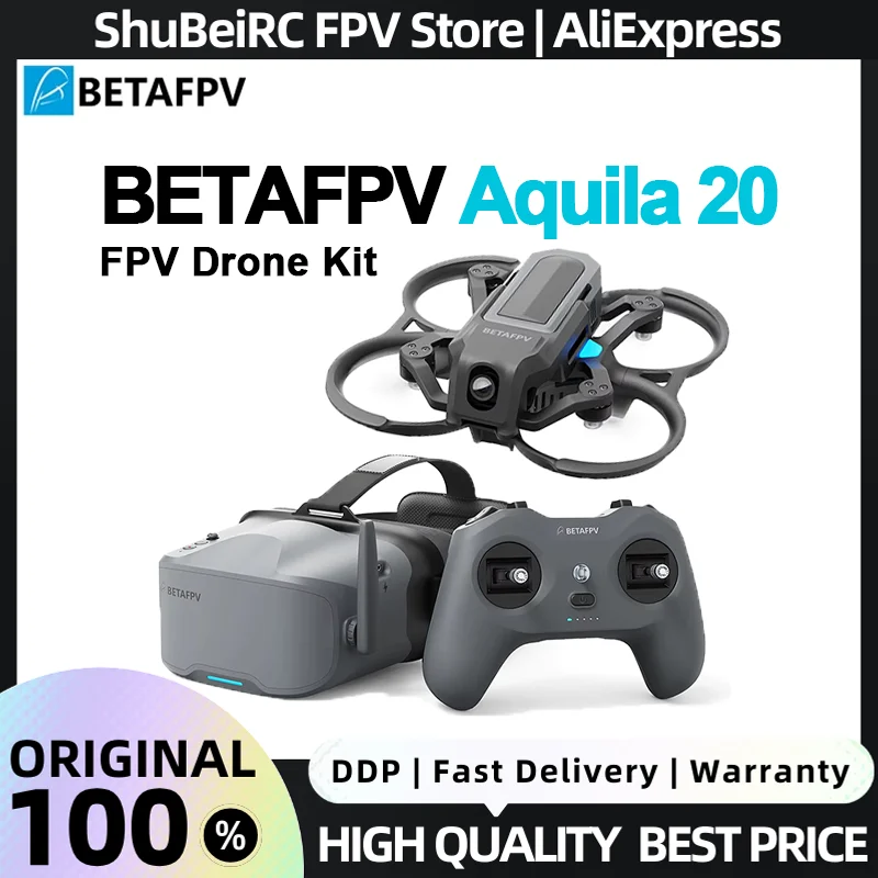 BETAFPV Aquila20 FPV Kit 2.4G LiteRadio VR04 Goggles Analog ExpressLRS 4 SE Radio Transmitter RC Model Racing Drones
BETAFPV Aquila20 FPV Kit 2.4G LiteRadio VR04 Goggles Analog ExpressLRS 4 SE Radio Transmitter RC Model Racing Drones