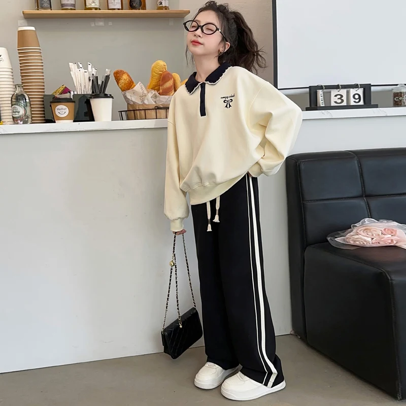 Girls Outfit Sets Cotton Flower Turn-down Collar Korean Wind Clothing Sets Fashion Girls Clothing Sets Girls Clothes
Girls Outfit Sets Cotton Flower Turn-down Collar Korean Wind Clothing Sets Fashion Girls Clothing Sets Girls Clothes