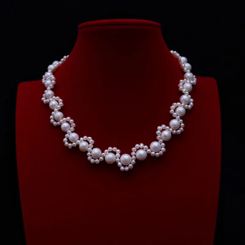 Vintage Goddess Style Freshwater Pearl Necklace for Women Handmade Exquisite Fashion Princess Collarbone Chain Jewelry Wholesale
Vintage Goddess Style Freshwater Pearl Necklace for Women Handmade Exquisite Fashion Princess Collarbone Chain Jewelry Wholesale